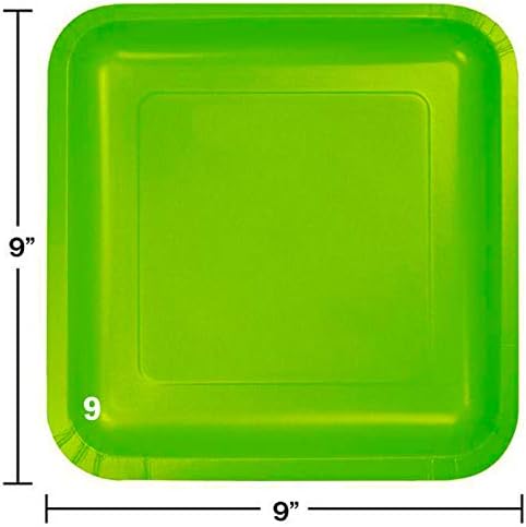 Premium kvadratni papir ploča - 42 PC Bulk Teška ploča za četvornu papiru | Zelena, vapnena zelena, potrepštine