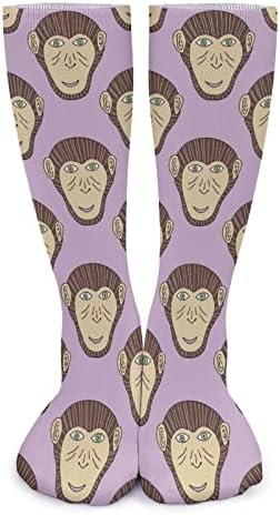 WEEDKEYCAT majmun Print čimpanza debele čarape novost Funny Print grafički Casual toplo sredinom cijev