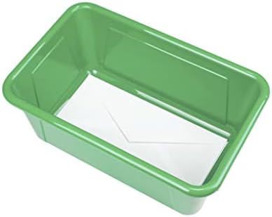 Storex male kante za kocke-plastični kontejneri za skladištenje u učionici, 12,2 x 7,8 x 5,1 inča, klasa zelena,
