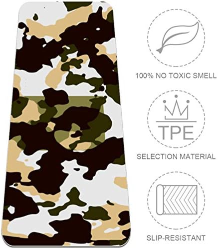 Siebzeh Camouflage Pattern Premium Thick Yoga Mat Eco Friendly Rubber Health & amp; fitnes Non Slip Mat
