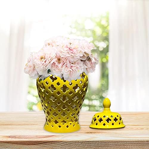 Ieudns cvijet vaze đumbir jar vaza kineski stil 19 moderno isklesana rešetka probušena ukrasna