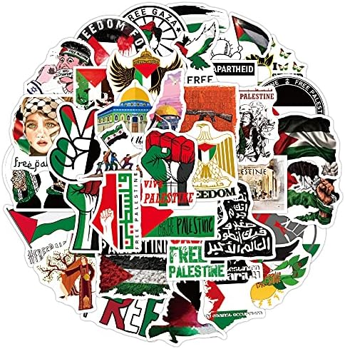 Hanal Free Palestine Sticker Pack| 50 kom end aparthejd naljepnice vodootporne naljepnice naljepnice