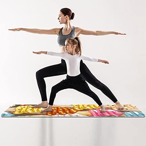 NDKMEHFOJ ljetni sladoled sklopiva gimnastika Mat yoga Mat Pad Neklizajući gubitak težine Vodootporan Sport