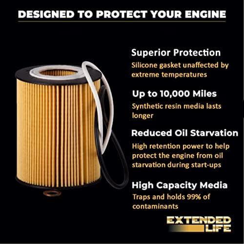 PG9942EX Prošireni životni filter za život do 10.000 milja | Odgovara 2012-09 Volkswagen Touareg,