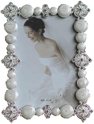 ZHAOLEI metalni okvir za fotografije sa kamenim okvirom za fotografije Vintage vjenčani okvir za fotografije