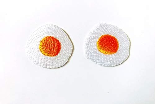 Set 2 kom. Mini ispaljeno jaje slatko crtani šivanje željeza na vezenom aplikacijskom zakrpu