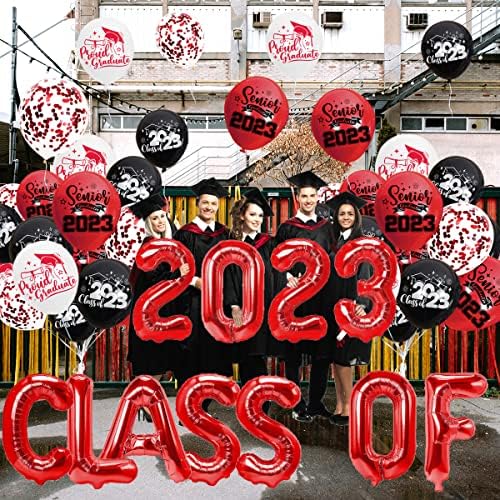 Diplomirani party-ov materijal-56pcs Senior 2023 Baloni Dekoracija balona, ​​klasa 2023. Ponosan diplomirani