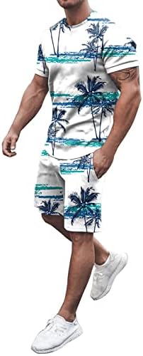 Muškarci Proljeće ljeto odijelo Plaža Kratki rukav Odštampana košulja kratkih odijela Košulje hlače sa