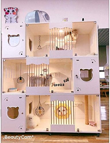 Miya Cats kavez od punog drveta / kavez za kućne ljubimce/stanovi za mačke za zatvorene mačke/kuće za mačke
