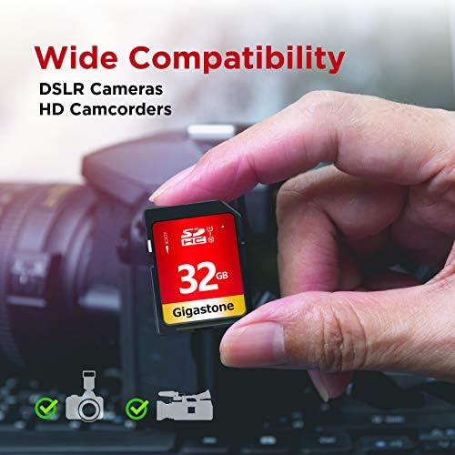 Gigastone 32GB 10-Pack SD kartica UHS-I U1 Klasa 10 SDHC memorijska kartica brzi Full HD Video Canon Nikon