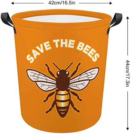 Spremite pčele Sklopivo košara za pranje rublja Vodootporna kočića za pohranu bin s ručkom