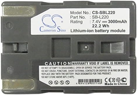 Zamjenska baterija Cameron-Sino za Samsung Camera SCD20, SCD21, SCD33, SCD31, SCD327, SCD33,