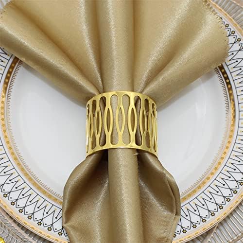 Xbwei Hotel Trpesni stol Dekol izdubljeni Držači prstena za salvete Serviette kopče za vjenčanje Božićna večera