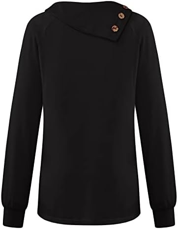 JJHAEVDY & nbsp;ženski Casual leptir Print dugi rukavi vrhovi dugmad vrat pulover od flisa lagana bluza duksevi