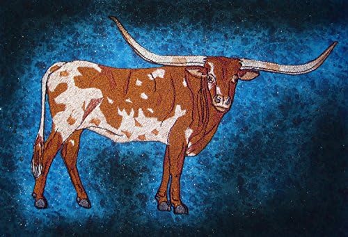 Texas Longhorn Bull Cather Iron na zakrpu