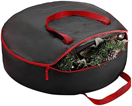 Pokretne torbe, za polje vijenac za skladištenje Božića s ručkama i elegantnim zipper-zipcem za skladištenje plastične