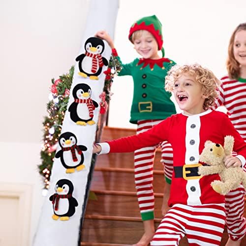 Božić Snow deka Roll i slatka Penguin Flurry plišana plišana igračka za životinje, 6 inčni Mini zimski