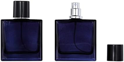YSLJSM 30ml 50ml tamno plava zasebna boca za bocu sa staklenim bocama, repunalna boca za prskanje parfema,