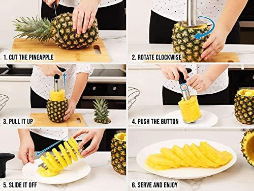 Ananas Corer sa uklanjanje očiju alat-ananas rezač sa ojačanim zavarivanjem & debeli Blade-ananas