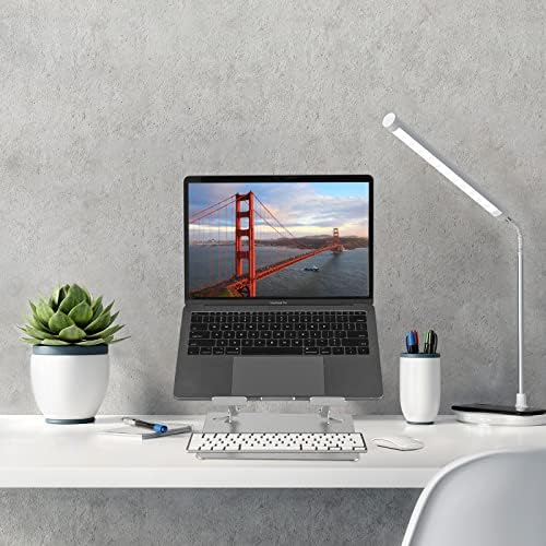 Vecofo za laptop za stol, ergonomski aluminijski laptop postolje podesiva visina, sklopiva laptop