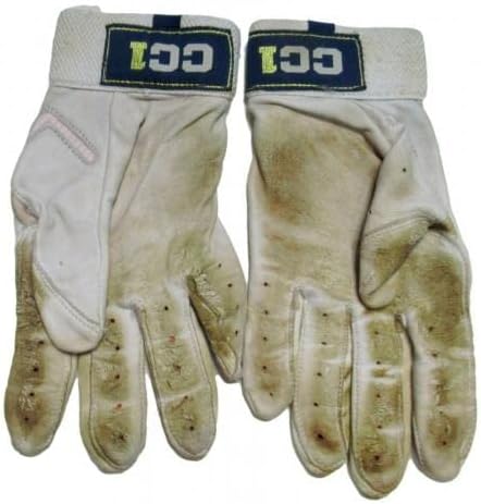 Carlos Correa igra istrošena Adidas bijele CC1 rukavice za udaranje XL par-MLB igra korištene rukavice