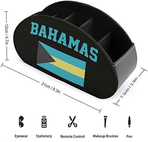 BAHAMAS Flag zaslonu za odlaganje daljinskog upravljača PU multi-funkcionalna TV nosača daljinskog