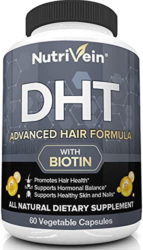 Nutrivein DHT blokator sa biotinom-podstiče rast kose & amp; novi rast folikula za muškarce i žene - 30