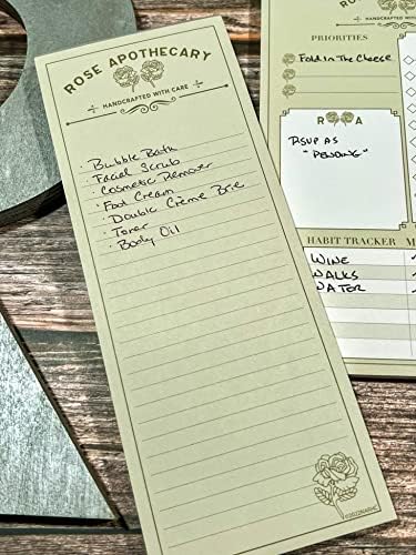 Con * Quest Conquest Journals Schitt's Creek Rose Apotekarija TRIO od Notepada, 8 x10 nedeljne table za