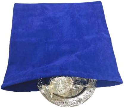 Anti Tarnish Srebrna torba za čuvanje 18 x18, baršunasta tkanina plava Platnena torba za čuvanje