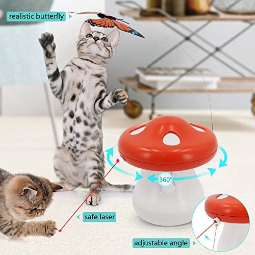 Pefiti Interaktivne mačke igračke laserske, 360 stupnjeva automatsko jugoistovanje lasera Realistično