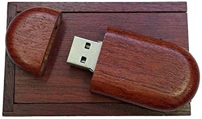 Crveno drvo USB fleš pogona sa drvenim kutijom U disk Memory Stick olovka