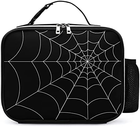 Goth Spider Web Višekratna Torba Za Ručak Izolovana Kutija Za Ručak Za Kancelarijski Posao Izlet Sa Ručkom