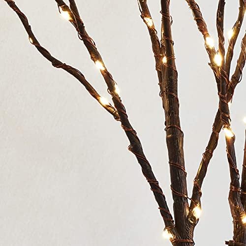 LITBLOOM osvijetljene smeđe vrbove grane 30IN 150 LED utikač sa tajmerom i prigušivačem grana drveća sa