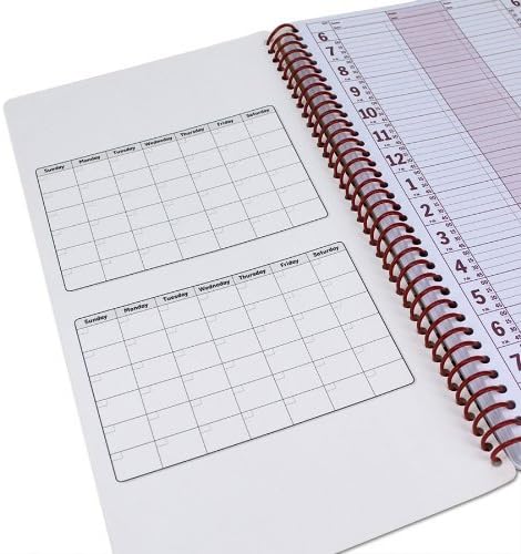 Planer za notebook, Rezerviraj sastanka - nedidiran 2023-2024 planer, dnevni i satnica Planer - Spiralni organizator