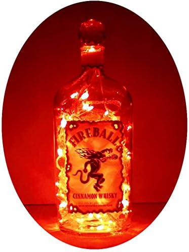 Reciklirana vatrena lopta Whisky mood Therapy svjetlo za flašu pića sa 100 crvenih LED-ova na vrhu sa četiri