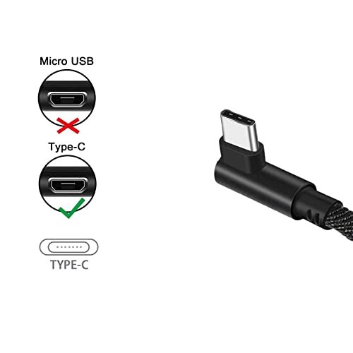 Right ugao USB tipa C kabla 90 stupnjeva dvostruka reverzibilna najlonska pletna kabla Brzi punjenje