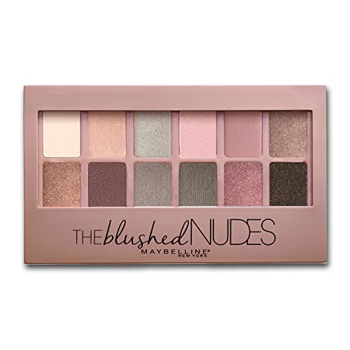 Maybelline rumenilo Nudes Eyeshadow Palette Makeup, 12 pigmentirana mat & Shimmer nijanse, Blendable