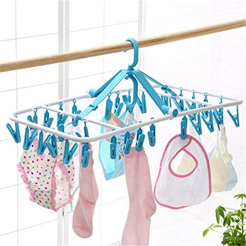 Terperwere vješalice 32 klip plastični viseći čarape za pranje rublja donje rublje odjeće prijenosna