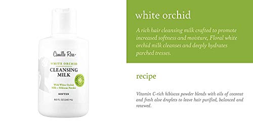 Camille Rose White Orchid mlijeko za čišćenje / omekšava & vlaži vlasište i kosu, 8 fl oz
