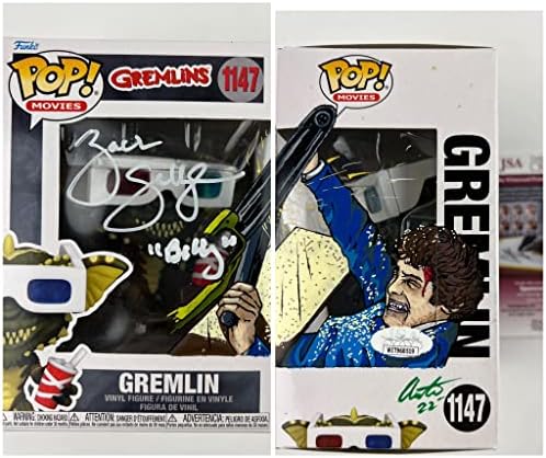 Zach Galligan potpisao Funko Pop Gremlins Billy Peltzer 3D Stripe Artwork skich ručno oslikano autogram JSA