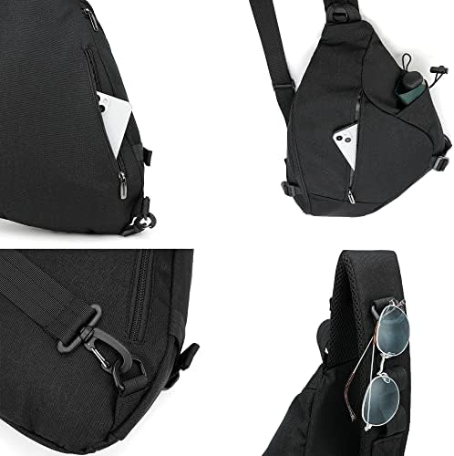 Nicgid Sling Backpack, 13.3 '' Torba za laptop Crossbody rame na ramenu Putovanje na otvorenom za