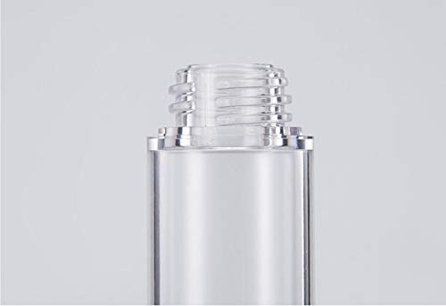 6pcs 0.34oz Clear plastična pumpa bez pumpe za ponovno punjenje prazne veličine dispenzera šminke