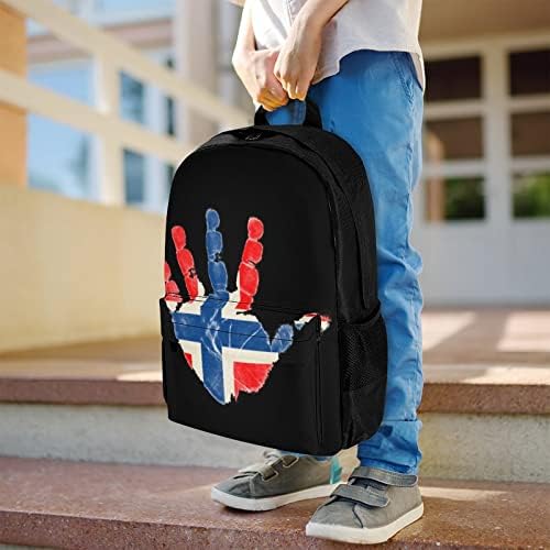 Norveška Zastava Palm Travel ruksak estetski koledž Bookbag klasični Daypacks ramena Radna torba za muškarce