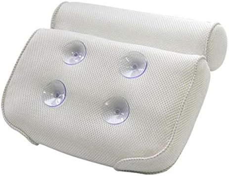 Topincn jastuk za kadu, komforan jastuk za kadu mekani kade sa kliznim usisnim čašom 3D mrežica jastuka