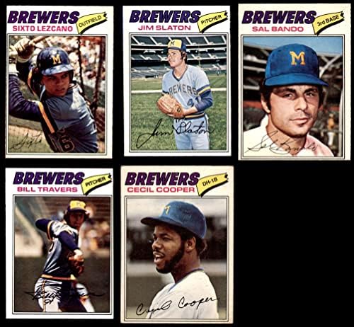1977. O-Pee-Chee Milwaukee Brewers u blizini Team Set Milwaukee Brewers VG / ex pivare