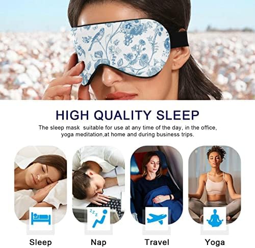 Chinoiserie BERRIES Ptice Prozračne maske za spavanje, hladno osjećati poklopac za spavanje očiju za