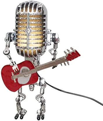 Hot6SL Vintage Microfon Noćna lampica robota, ručno izrađene dimere za dimmer Svjetiljke LED žarulje za uređenje