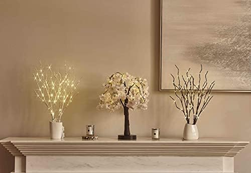 Hairui osvijetljena trešnja trešnja baterija je radila sa 40 toplim bijelim LED umjetnim bonsaim stablom sa