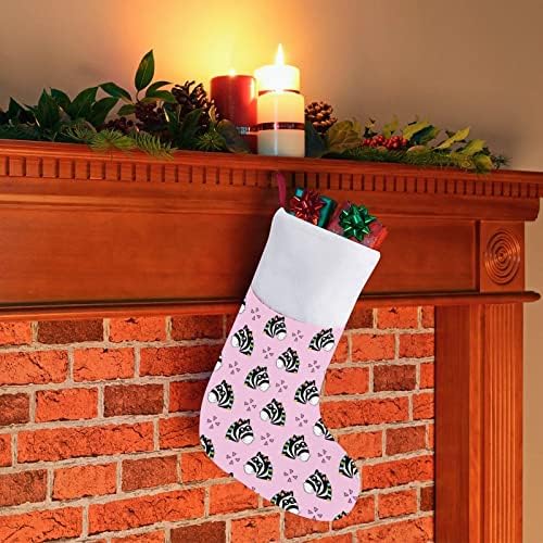Šarena zebra, zvijezde božićne čarape božićne čarape torbice kuće Porodični Xmas Decor