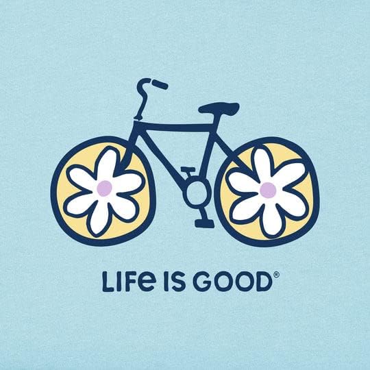 Život je dobar. Dječji cvjetni bicikl SS drobilica Tee, plaža plava, srednja